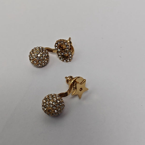 La Petite Tribale Metal Gold Stud Earrings