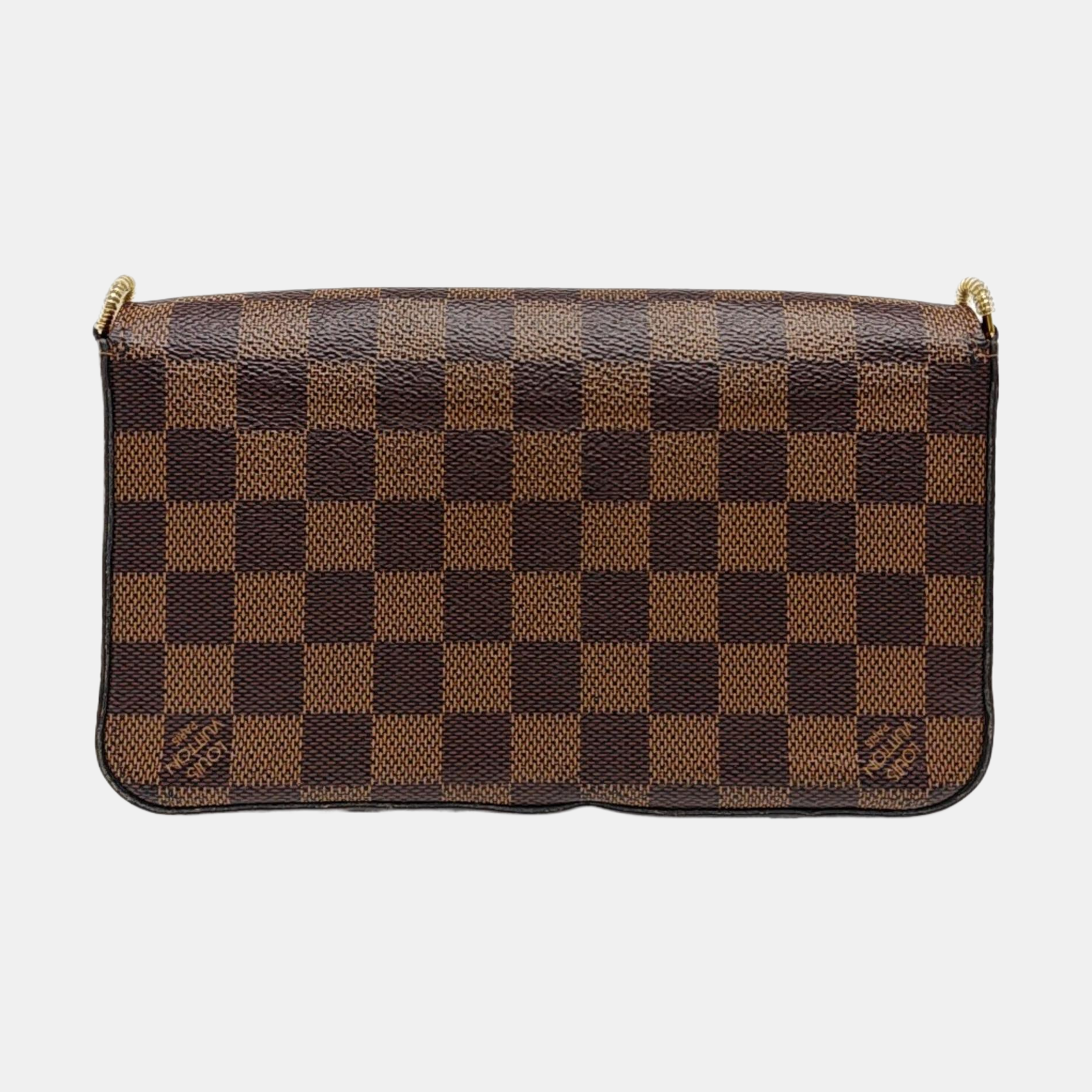 FÉLICIE Damier Ebene Coated Canvas Brown