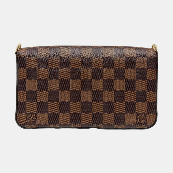 FÉLICIE Damier Ebene Coated Canvas Brown