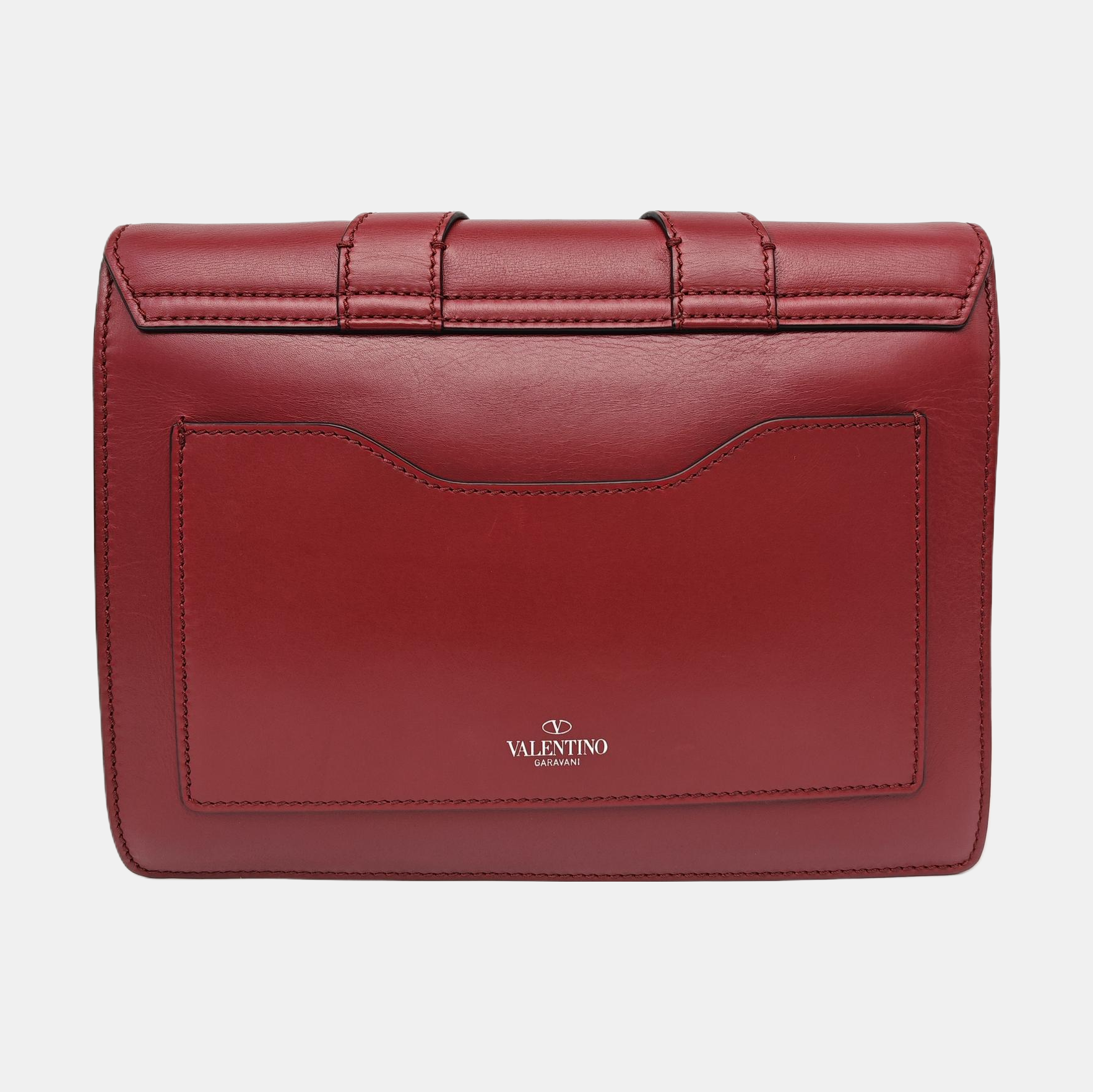 Calfskin Clutch Red
