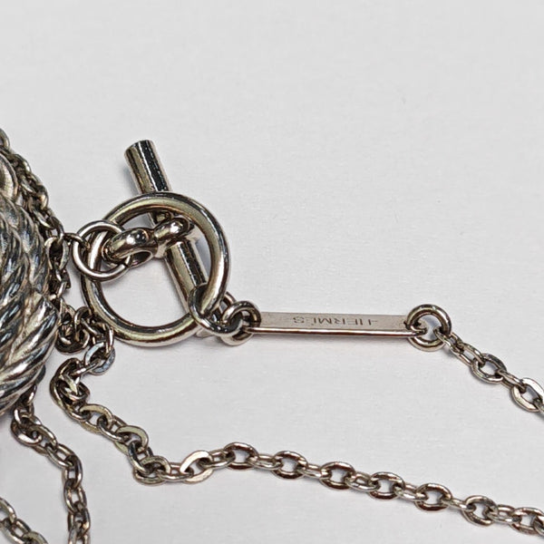Cordage Metal Silver Necklace