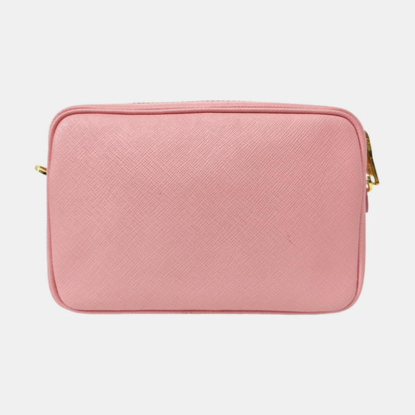 Saffiano Calfskin Shoulder Bag Pink