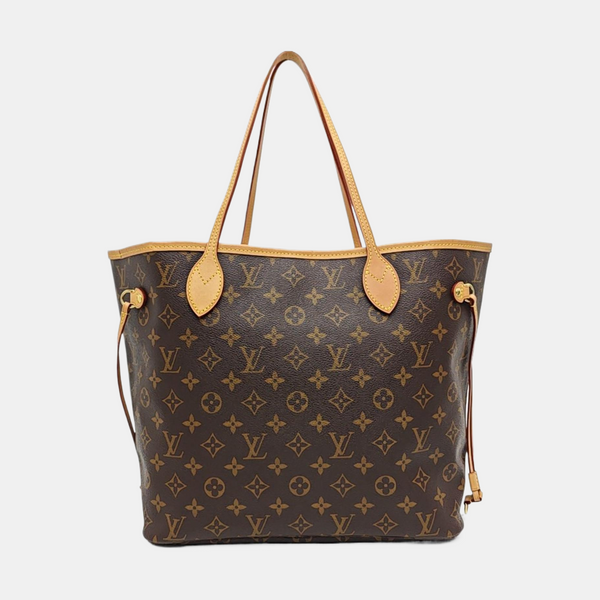 NEVERFULL MM Monogram Coated Canvas Brown