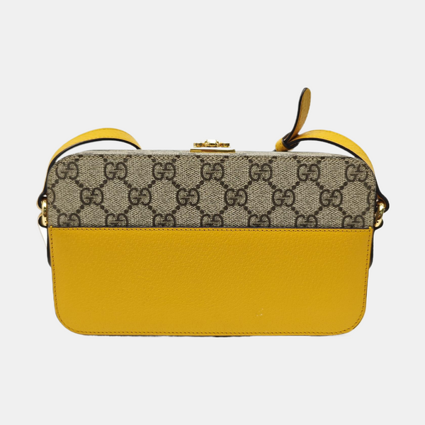 Interlocking G Small Monogram Coated Canvas Yellow
