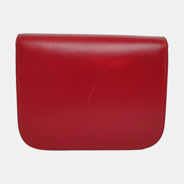 Authenticated pre-owned  CLASSIC BOX Medium Calfskin Red - Shoulder Bag at Looply
