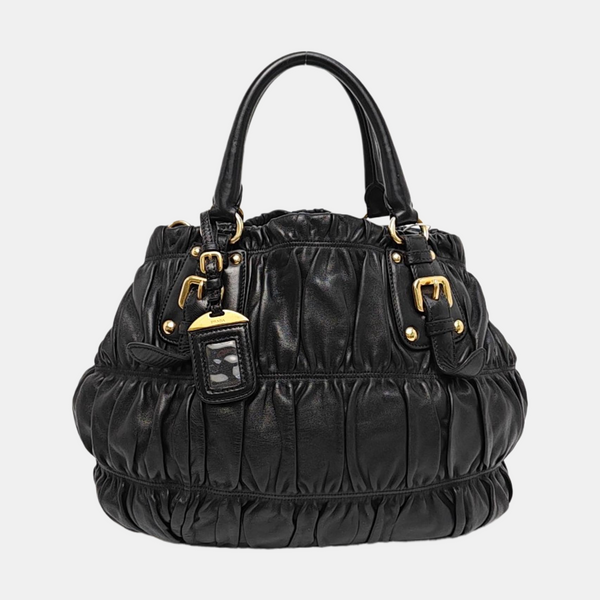 Gaufre Quilted Lambskin Black