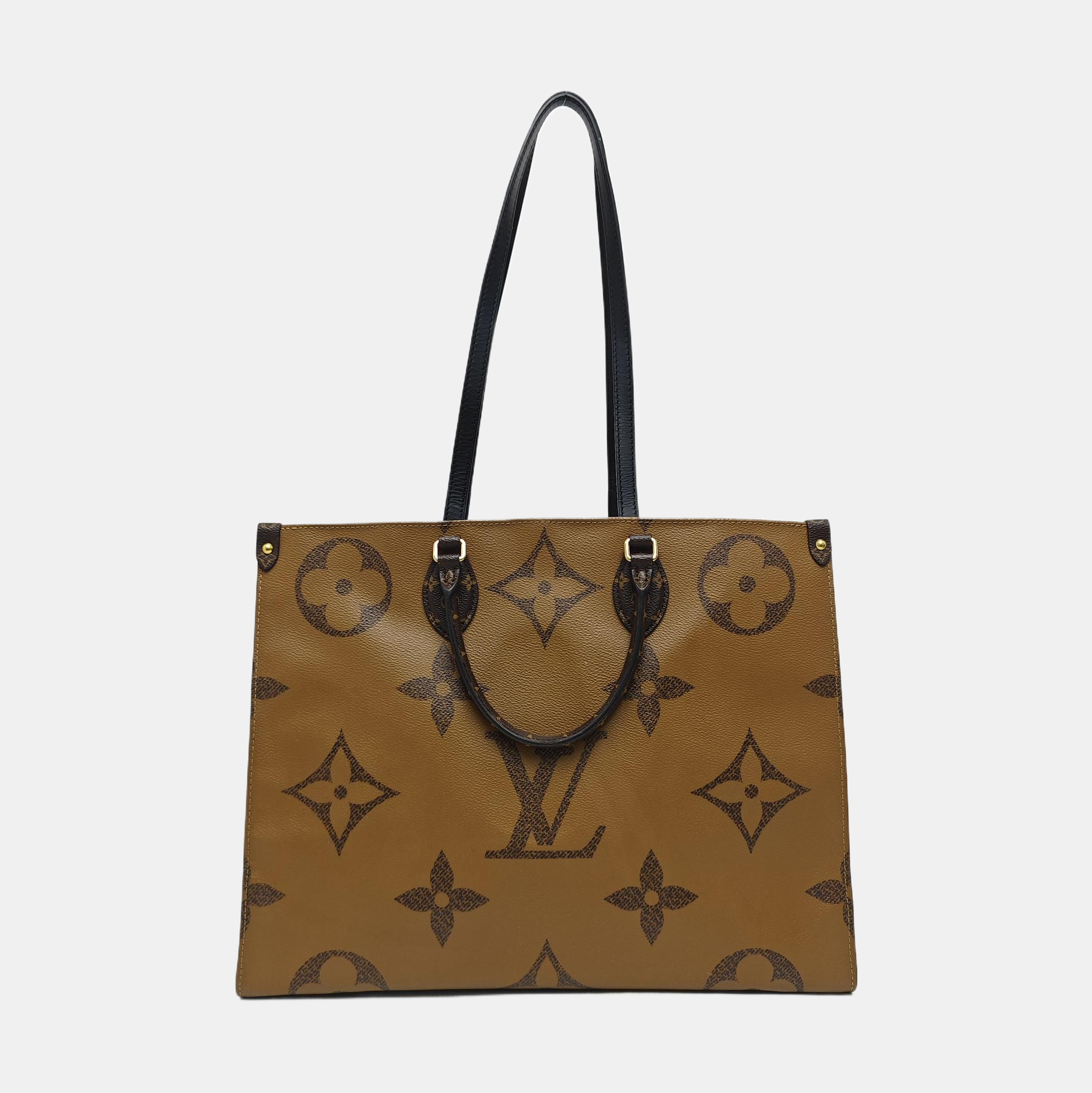 ONTHEGO GM Monogram Coated Canvas Brown