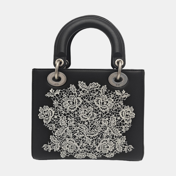 Lady Dior Small Quilted Calfskin Black