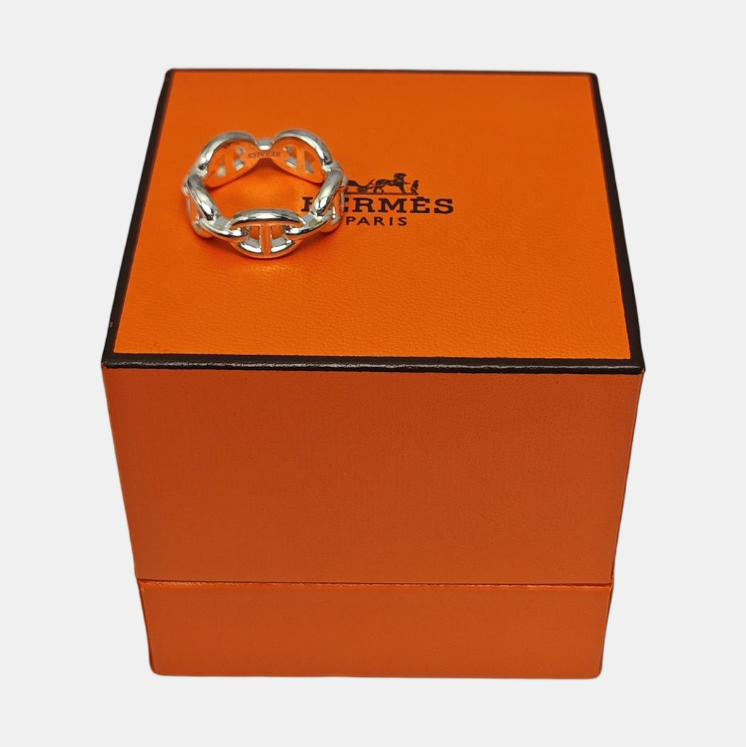 Chaine D'ancre Enchainee 925 Sterling Silver Ring EU 51