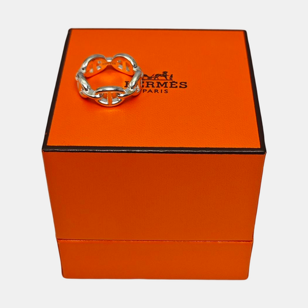 Chaine D'ancre Enchainee 925 Sterling Silver Ring EU 51