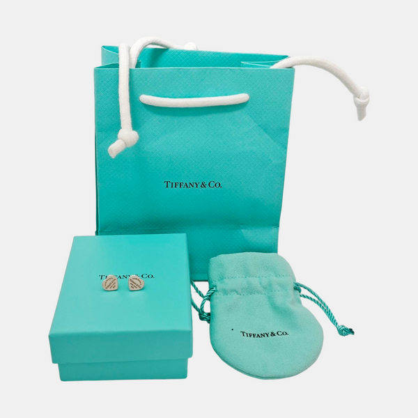 Return To Tiffany 925 Sterling Silver Stud Earrings