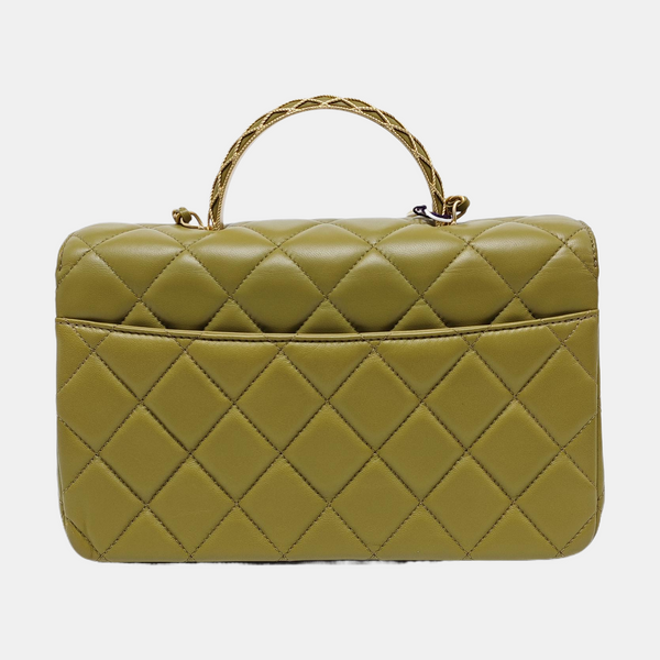 Authenticated pre-owned  COCO HANDLE Quilted Lambskin Green - Shoulder Bag at Looply