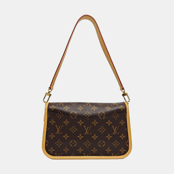 DIANE Monogram Coated Canvas Brown
