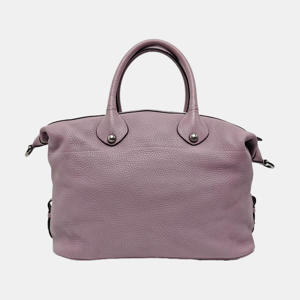 Calfskin Shoulder Bag Purple