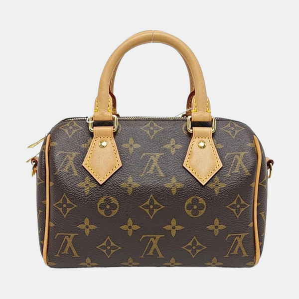 SPEEDY 20 Monogram Coated Canvas Brown
