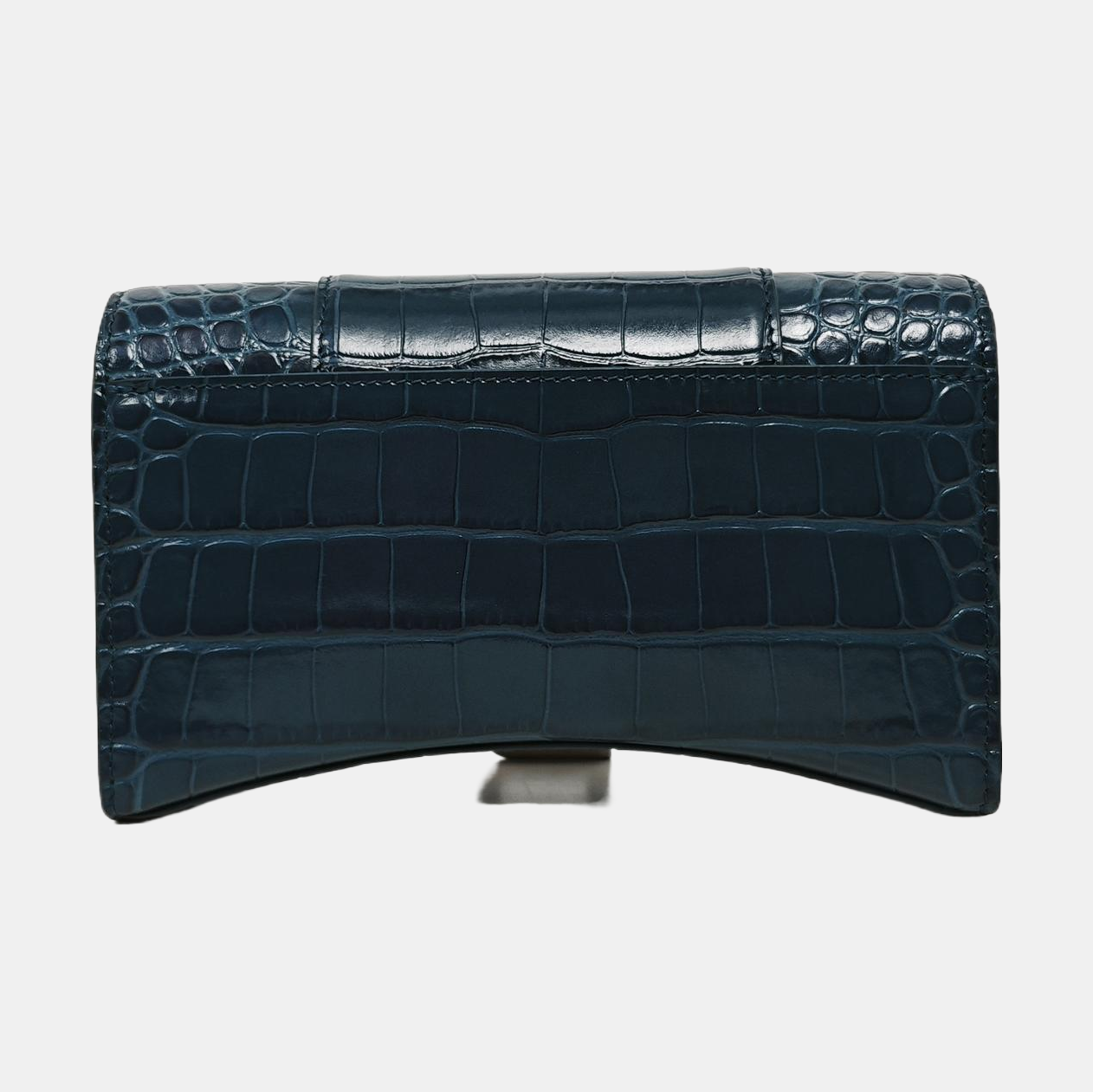 Hourglass Wallet On Chain Mini Calfskin Blue