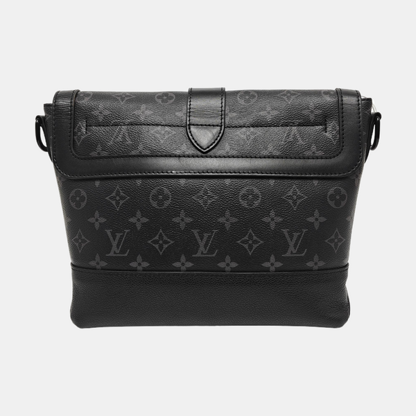 SAUMUR Monogram Coated Canvas Black