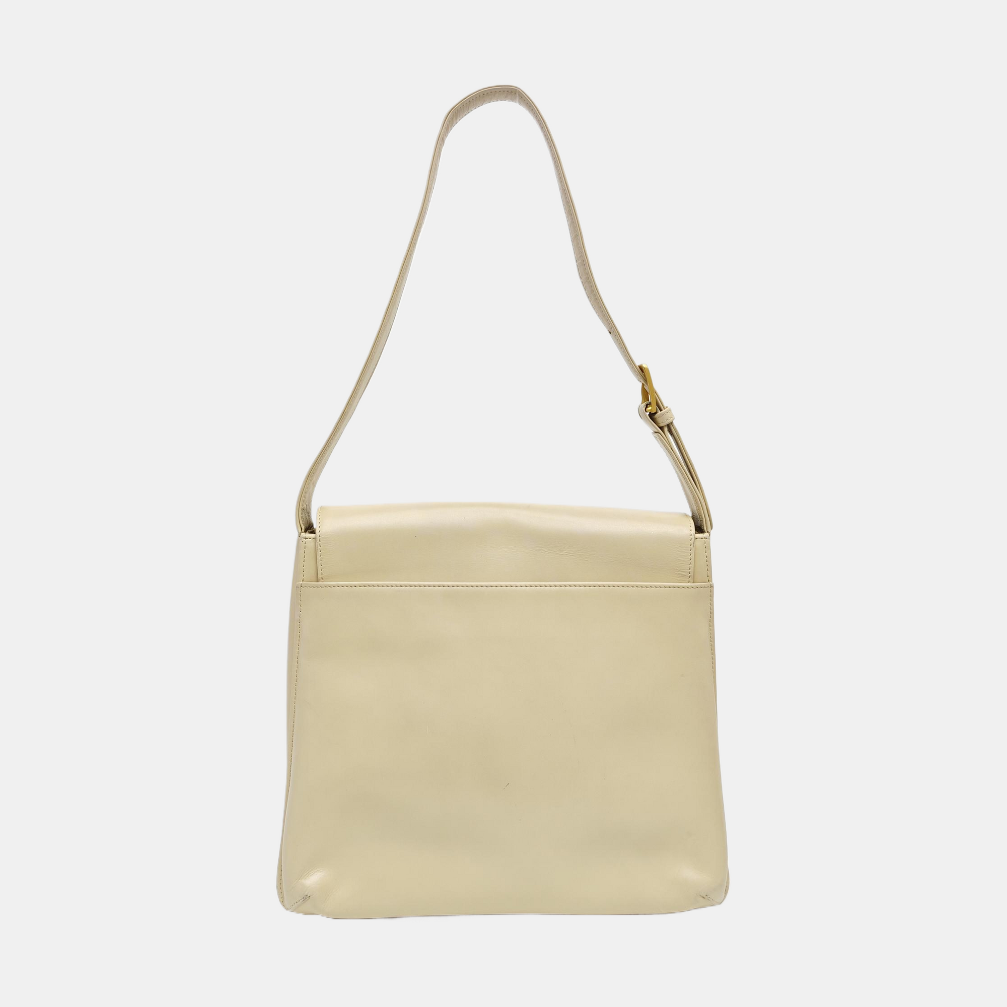 Calfskin Top Handle Bag Beige