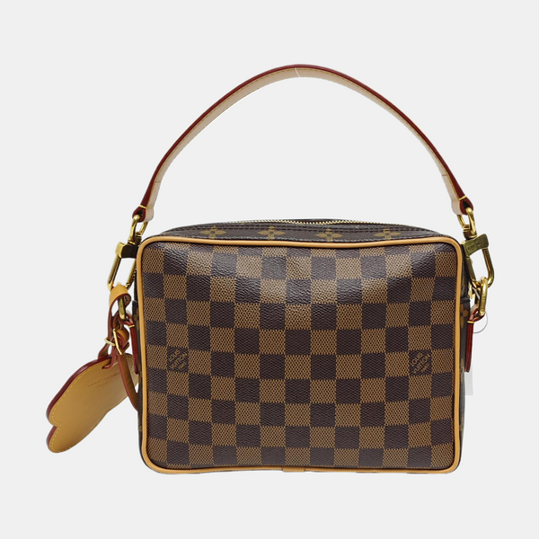 NIL Damier Ebene Coated Canvas Brown