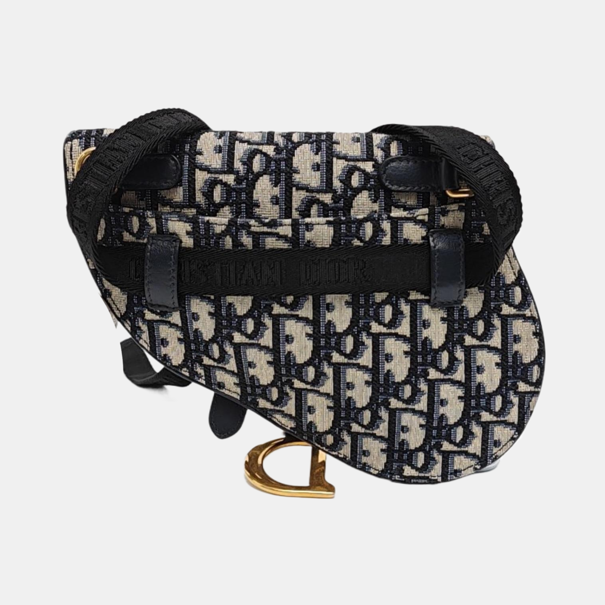 Authenticated pre-owned  Saddle Monogram Canvas Blue - Belt Bag at Looply