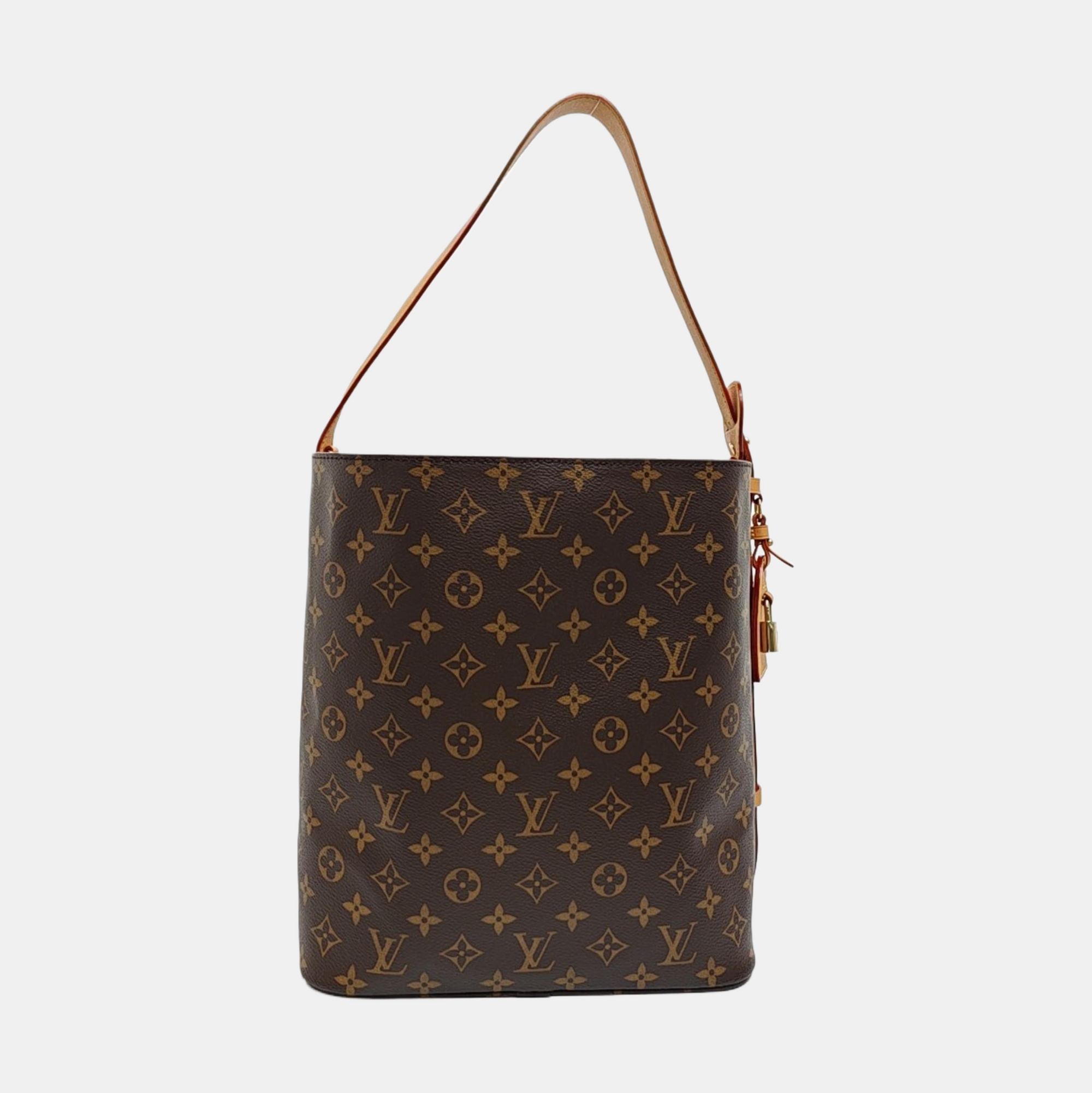 ALL IN GM Monogram Coated Canvas Brown