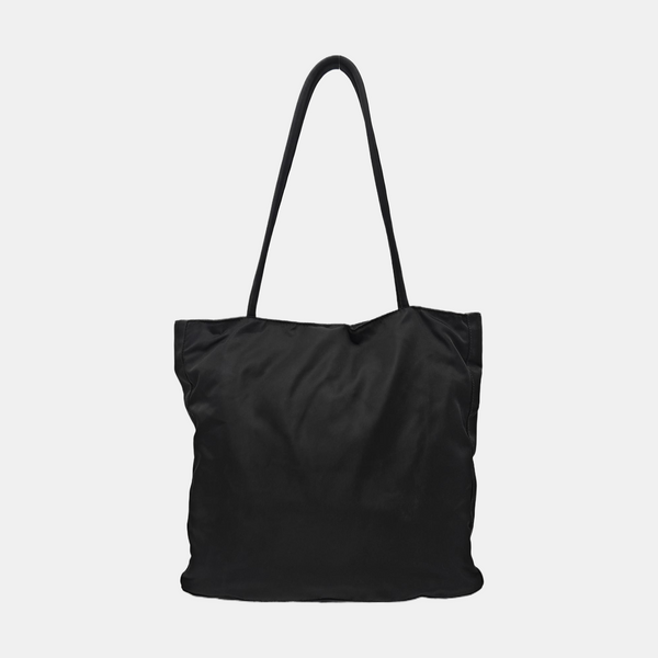 Nylon Top Handle Bag Black