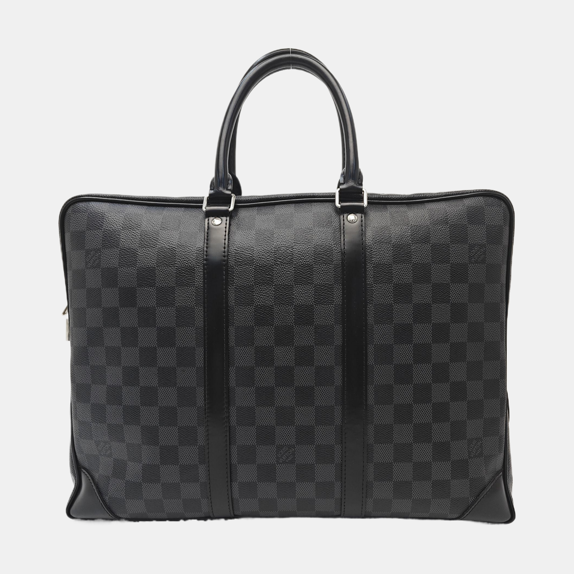 PORTE-DOCUMENTS Damier Graphite Coated Canvas Gray