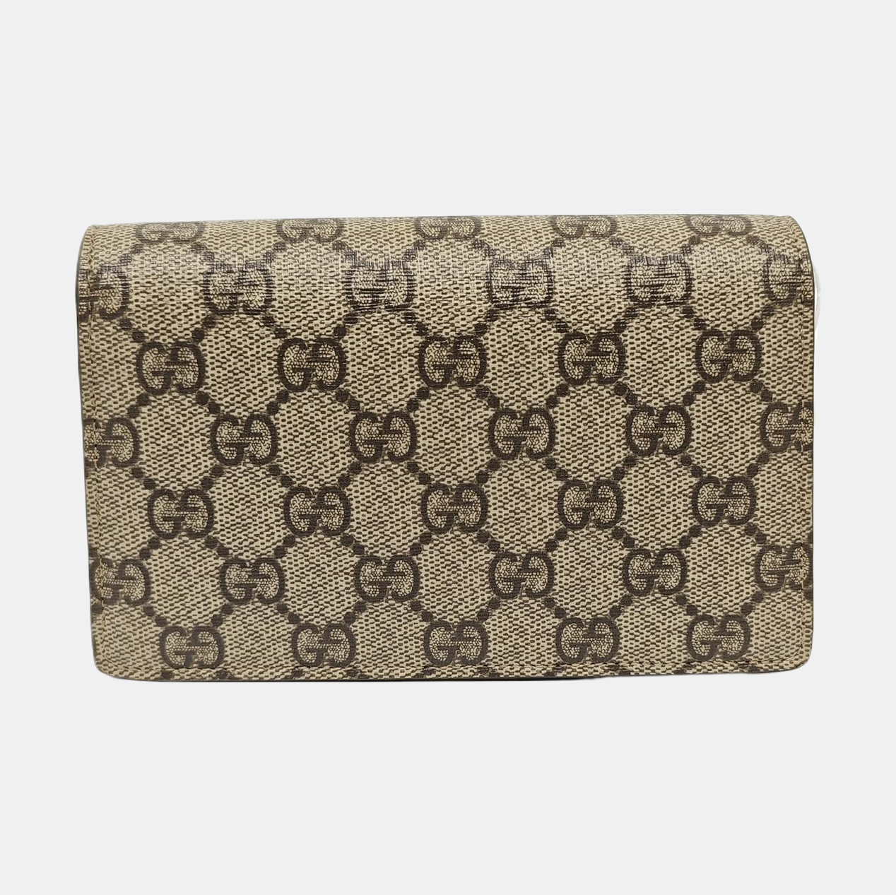 Dionysus Super Mini Monogram Coated Canvas Beige