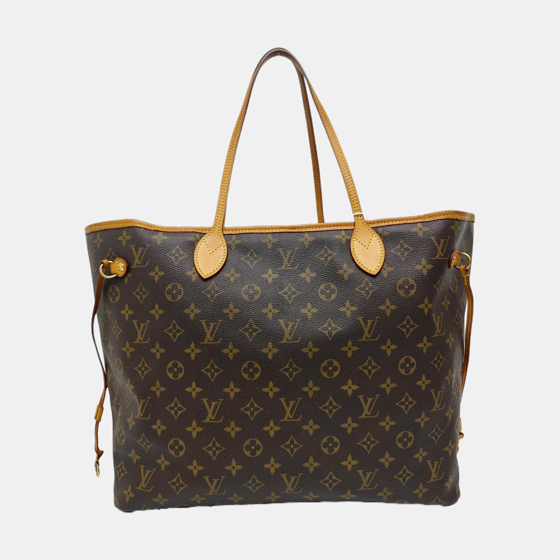 NEVERFULL GM Monogram Coated Canvas Brown