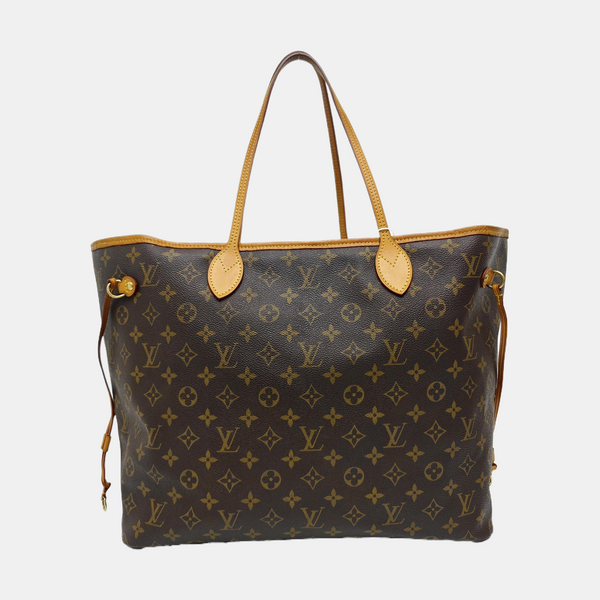 NEVERFULL GM Monogram Coated Canvas Brown