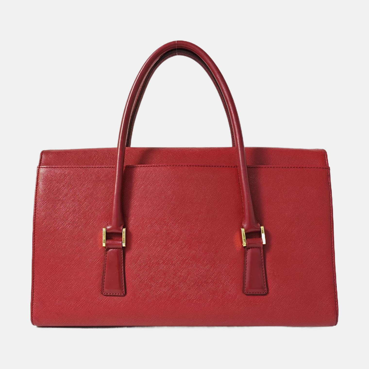 Calfskin Top Handle Bag Red