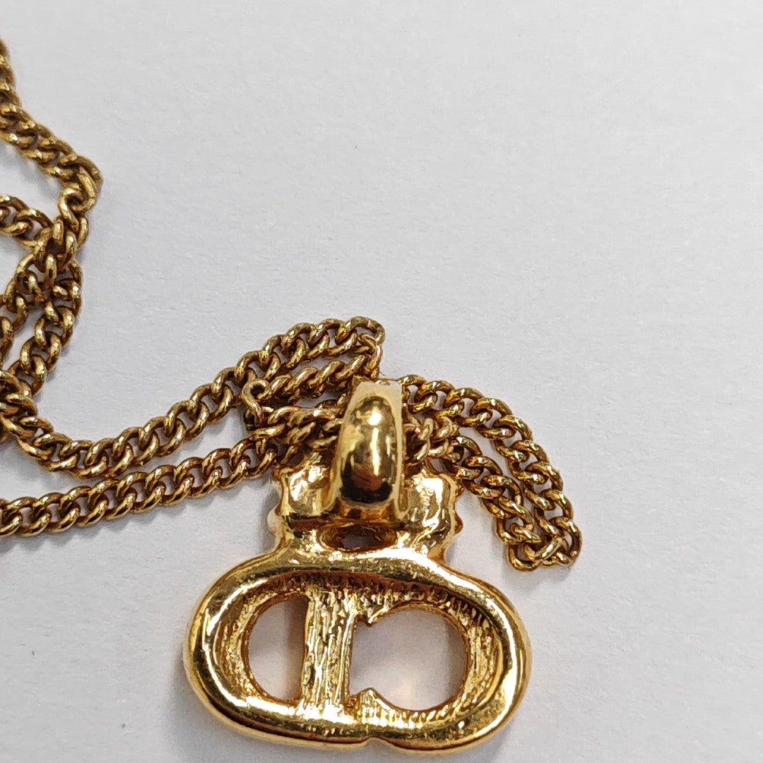 Petit CD Metal Gold Necklace