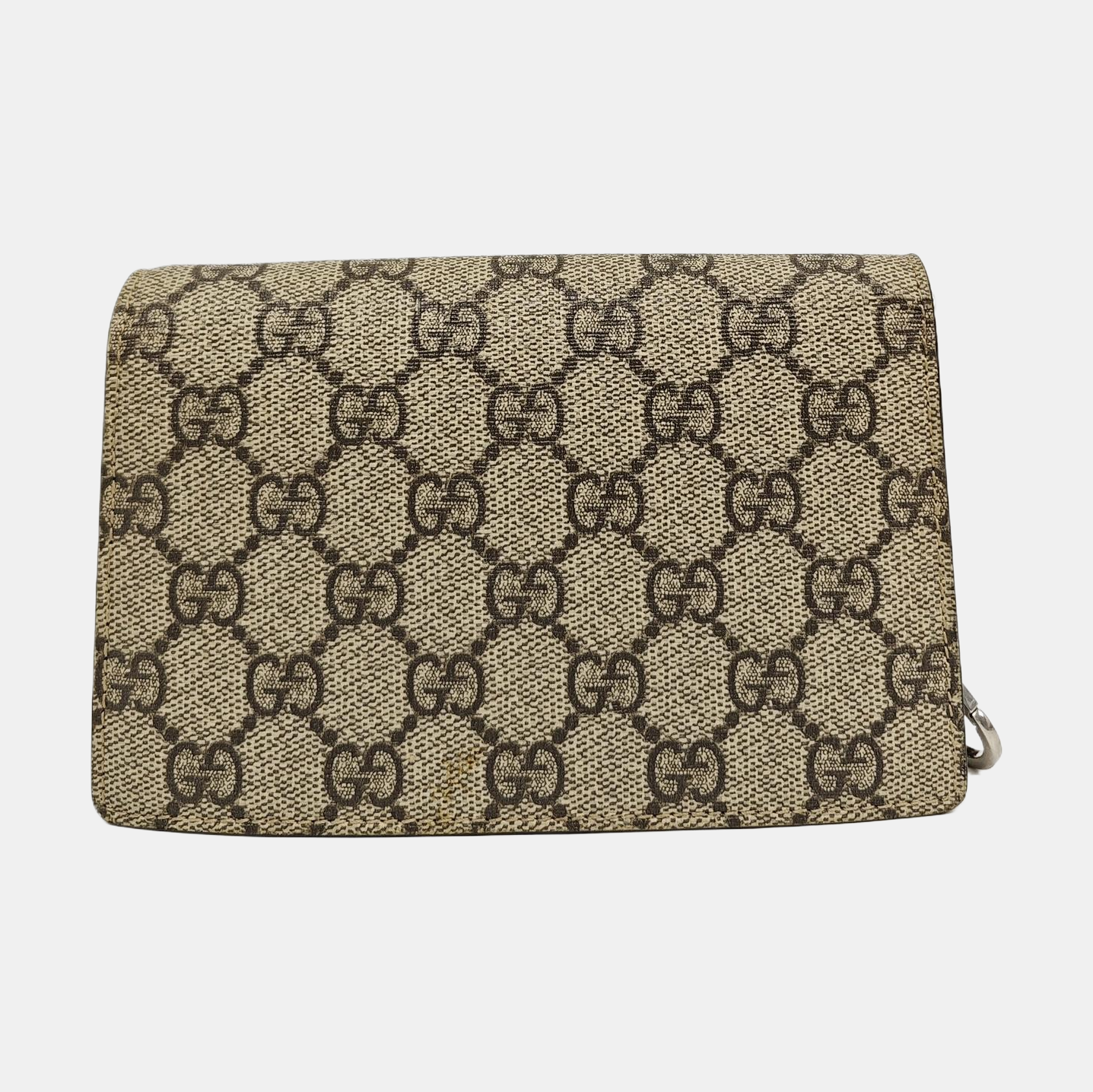 Dionysus Super Mini Monogram Coated Canvas Beige