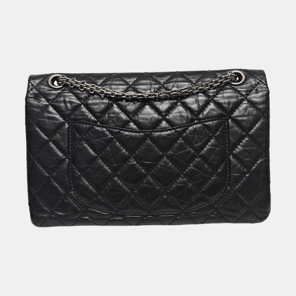 2.55 227 (jumbo) Quilted Vintage Calf Black
