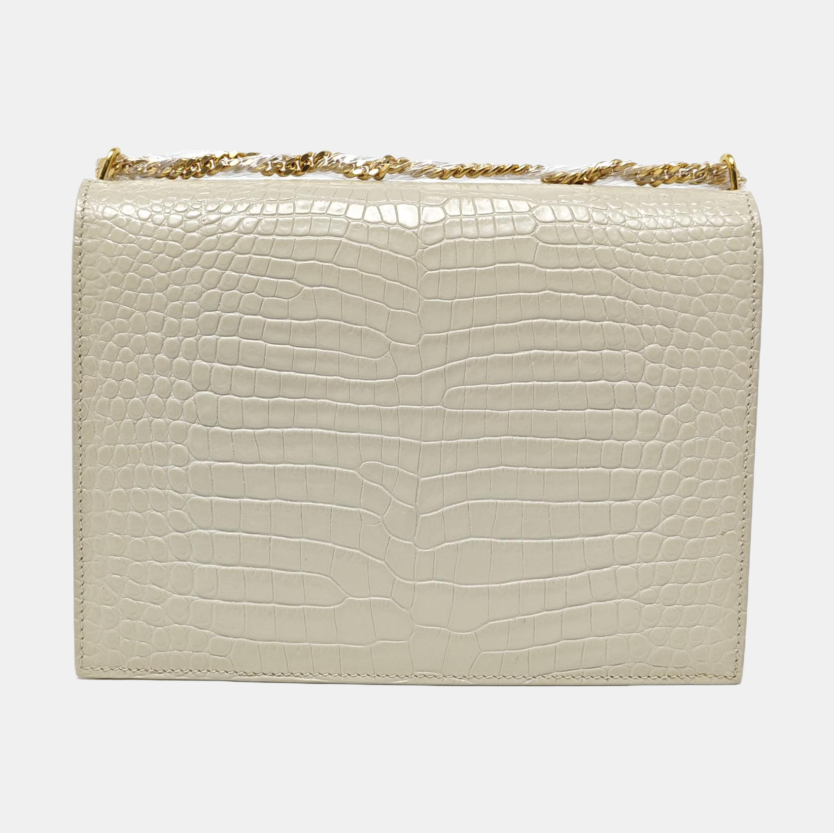 Authenticated pre-owned  CASSANDRA Calfskin White - Shoulder Bag at Looply