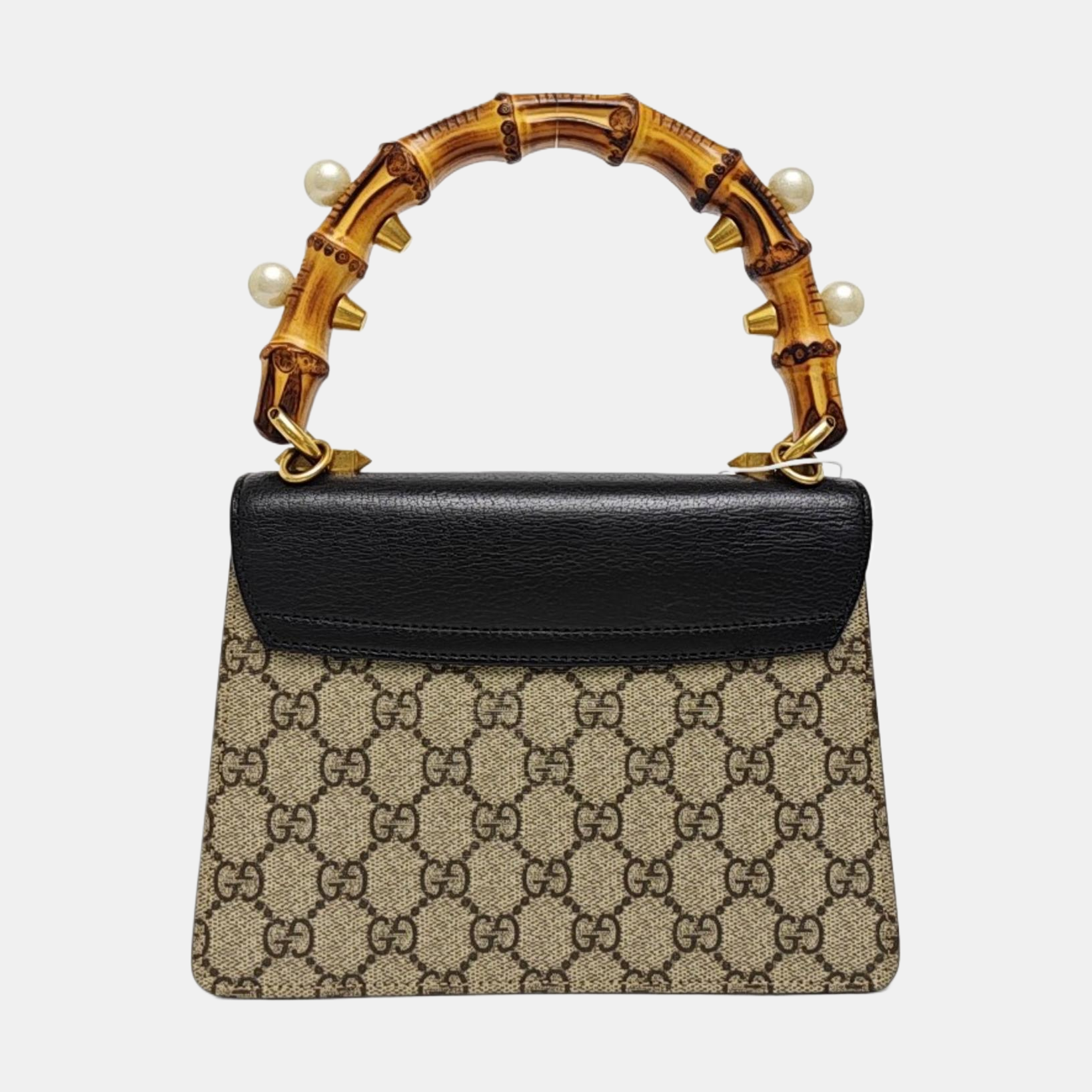 Monogram Coated Canvas Shoulder Bag Beige