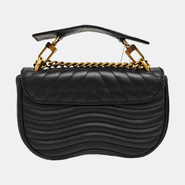 NEW WAVE PM Quilted Calfskin Black
