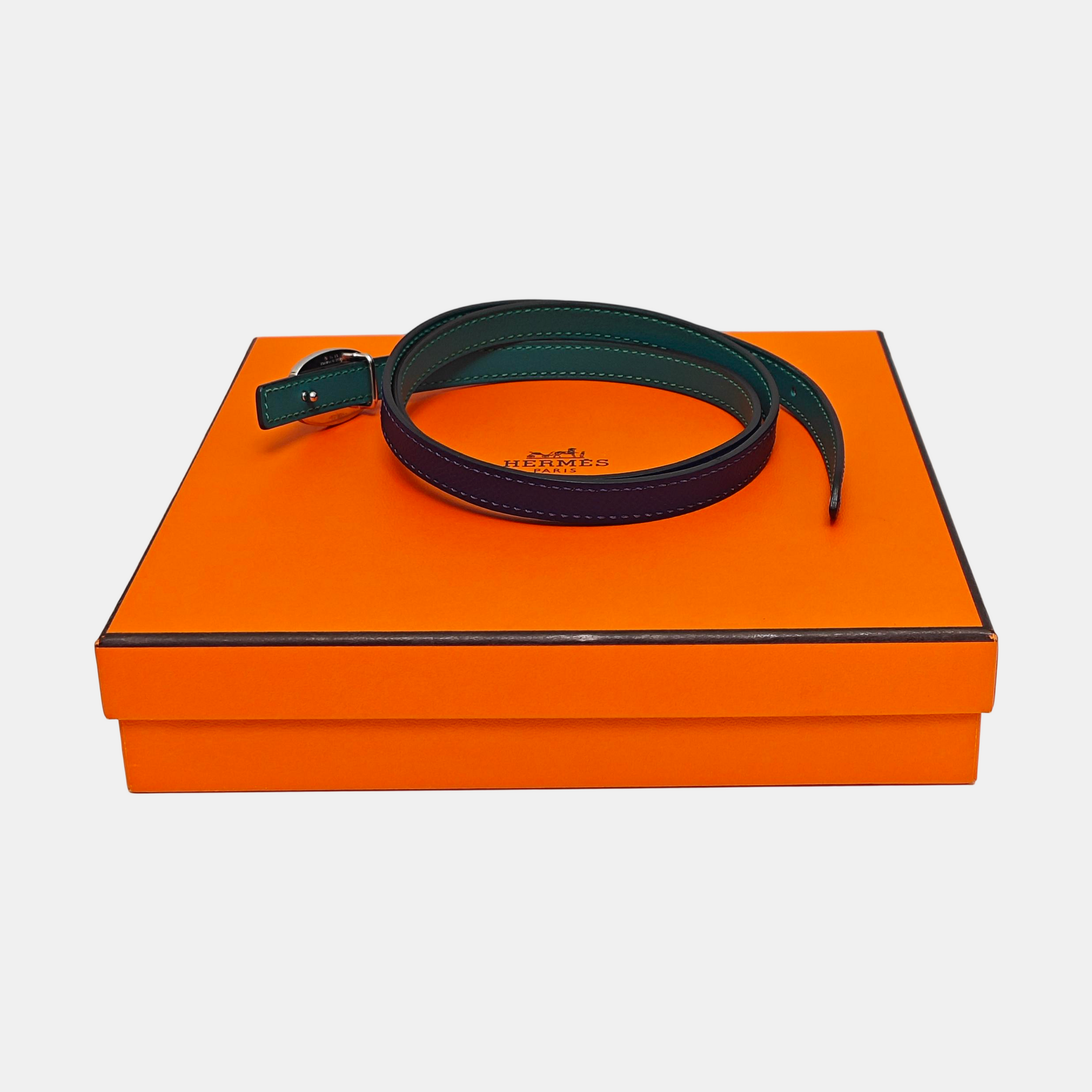 Leather Belt Blue