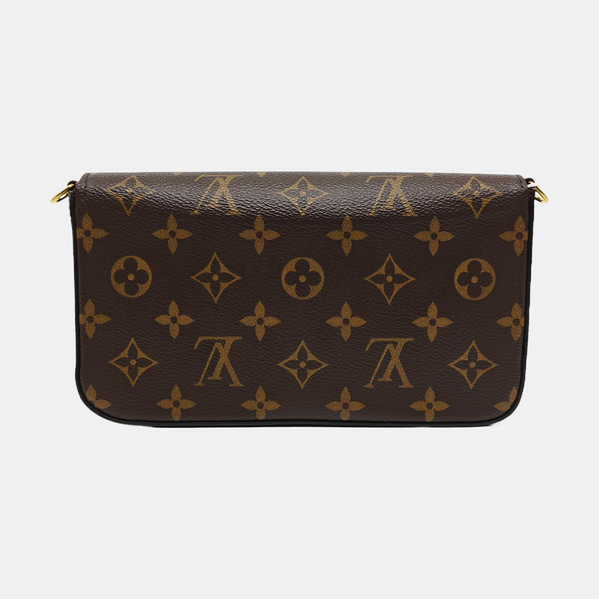 FÉLICIE Monogram Lona Revestida Marrón