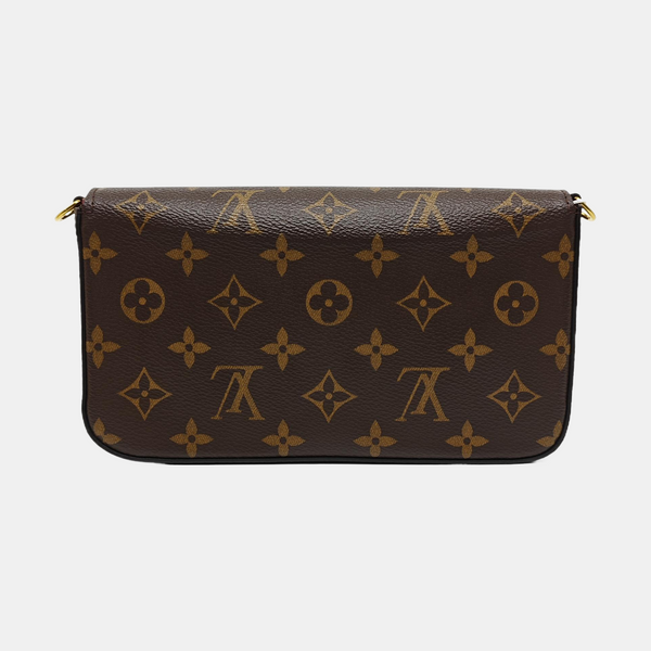 FÉLICIE Monogram Lona Revestida Marrón