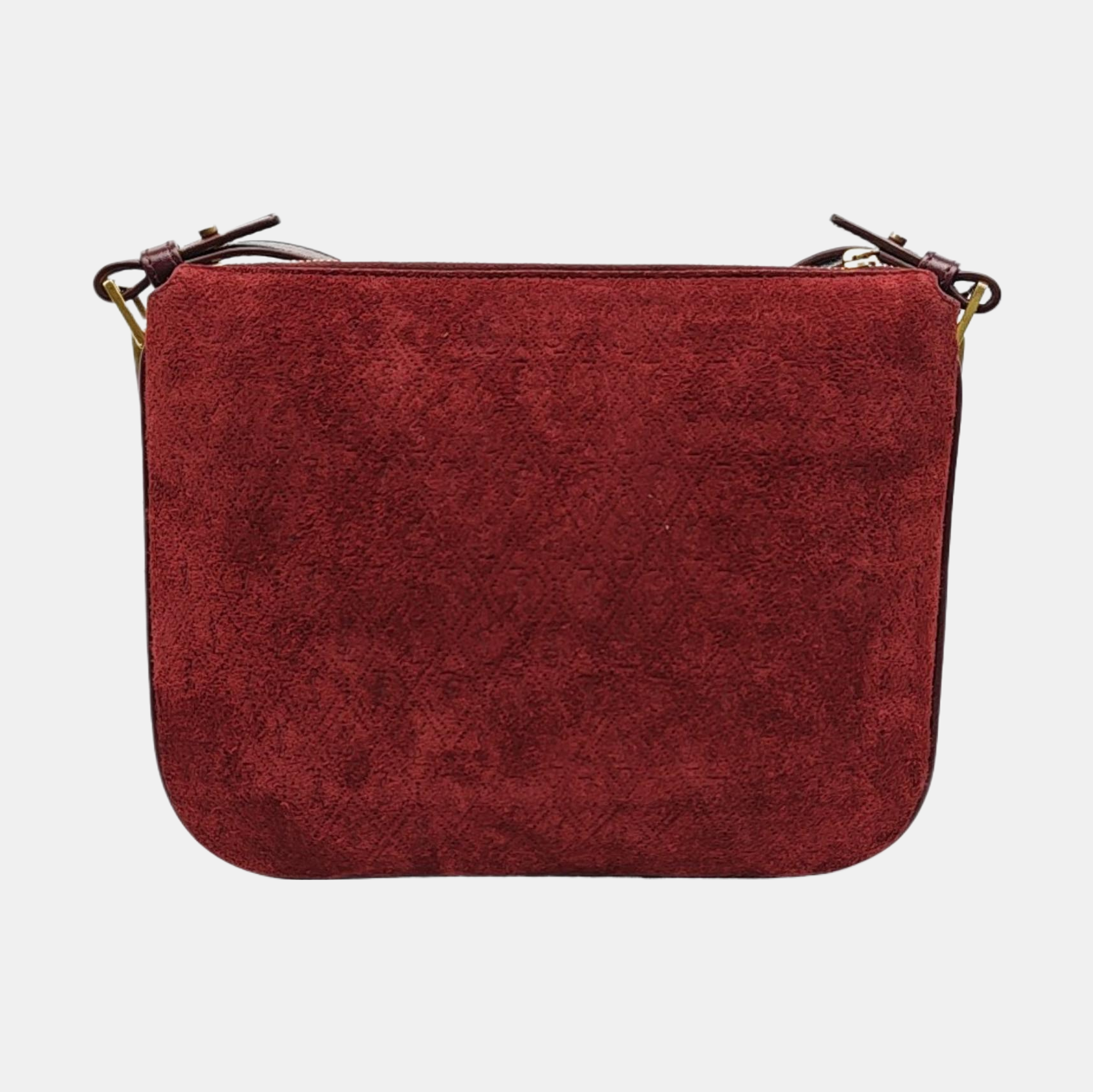 MONOGRAM ALL OVER Suede Red