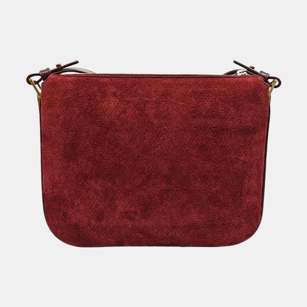 MONOGRAM ALL OVER Suede Red