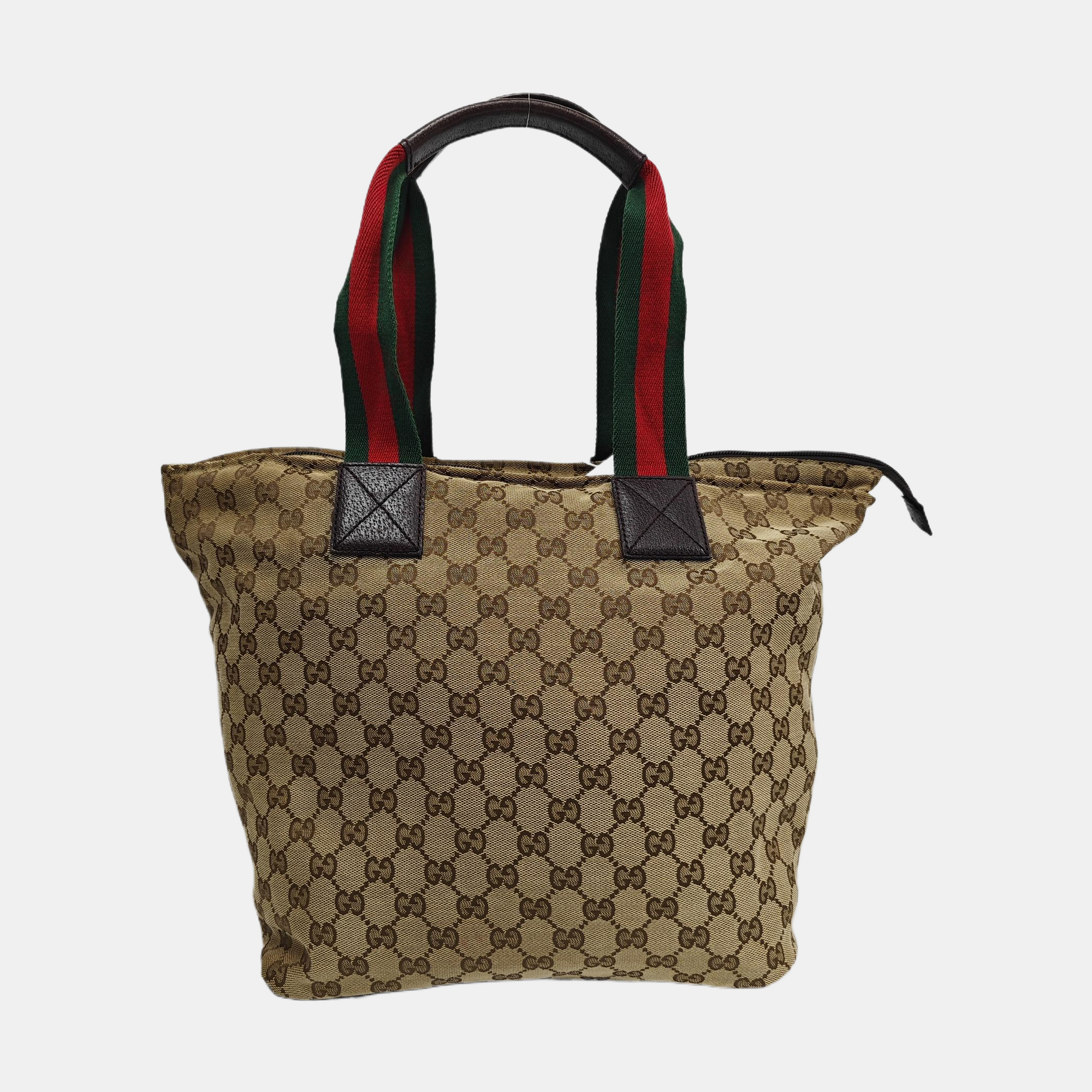 Monogram Canvas Top Handle Bag Brown