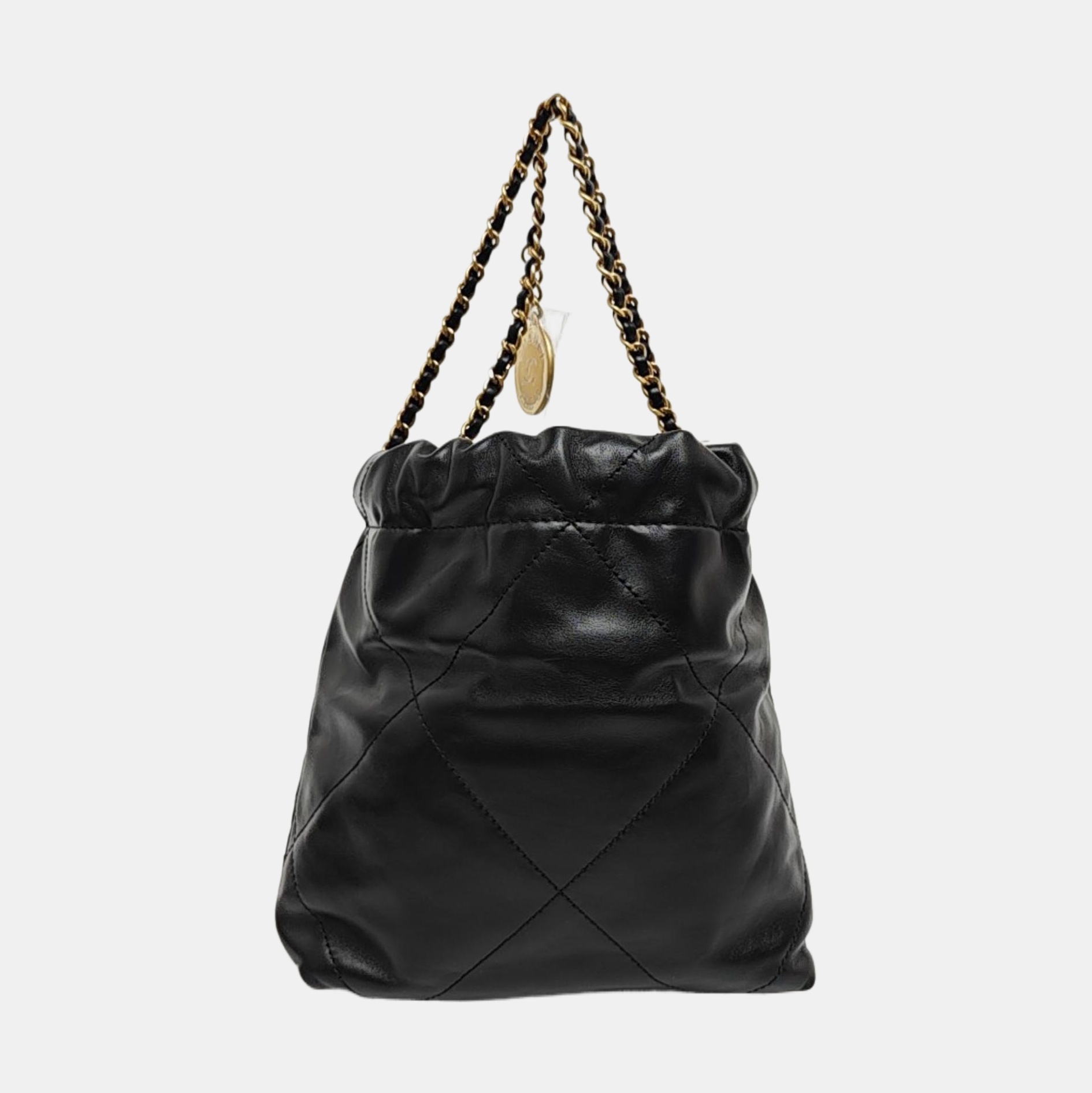 CHANEL 22 Mini Quilted Calfskin Black