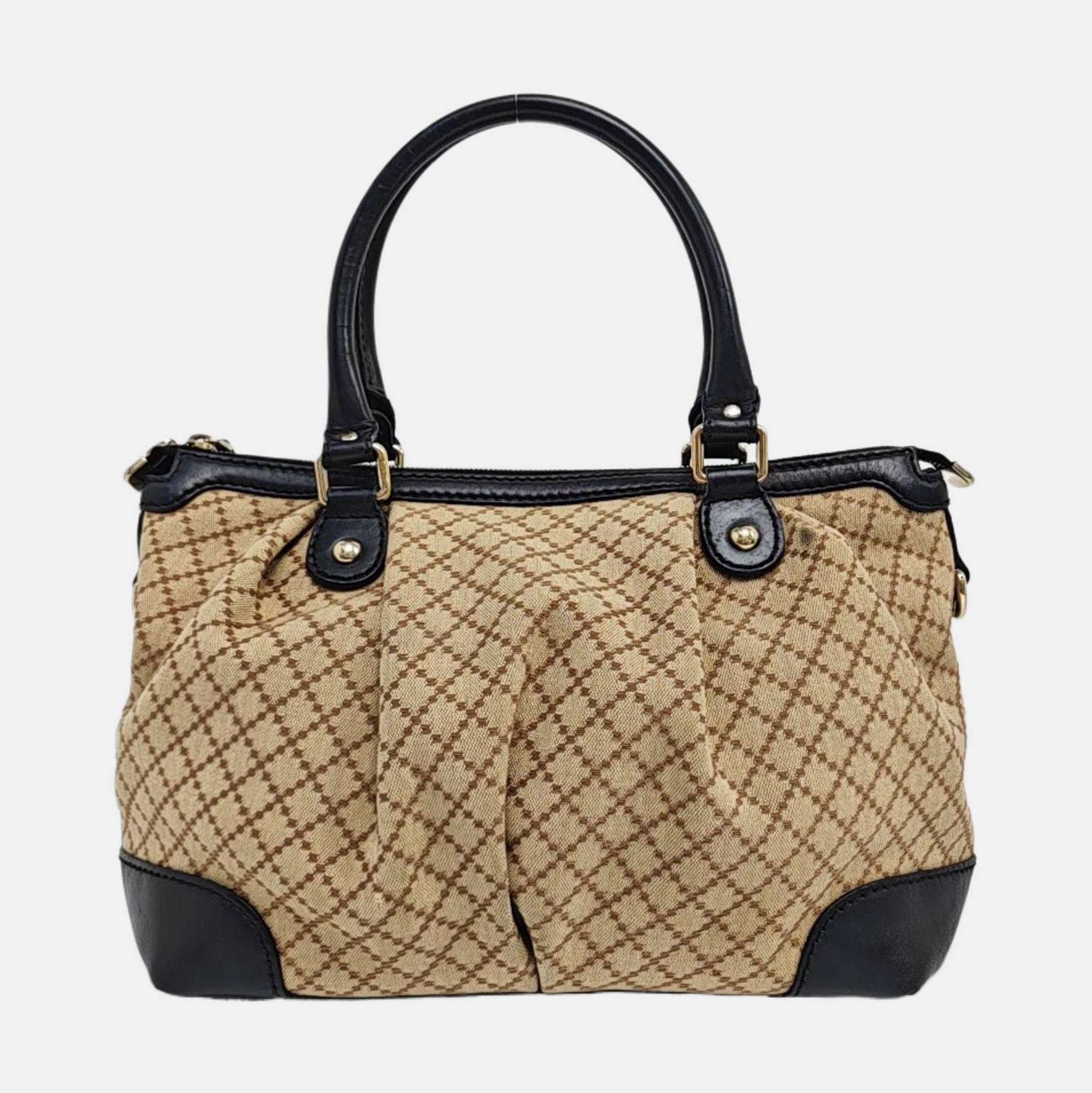 Sukey Monogram Canvas Beige