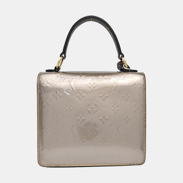 SPRING STREET Monogram Patent Leather Gray