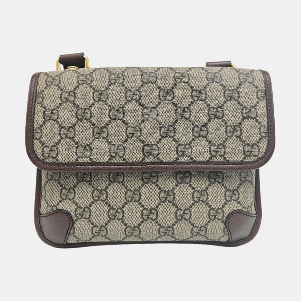 Neo Vintage Small Monogram Coated Canvas Beige