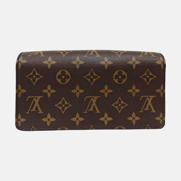 Lily Monogram Coated Canvas Brown