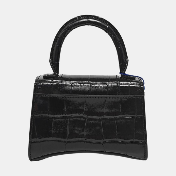 Hourglass Mini Calfskin Black