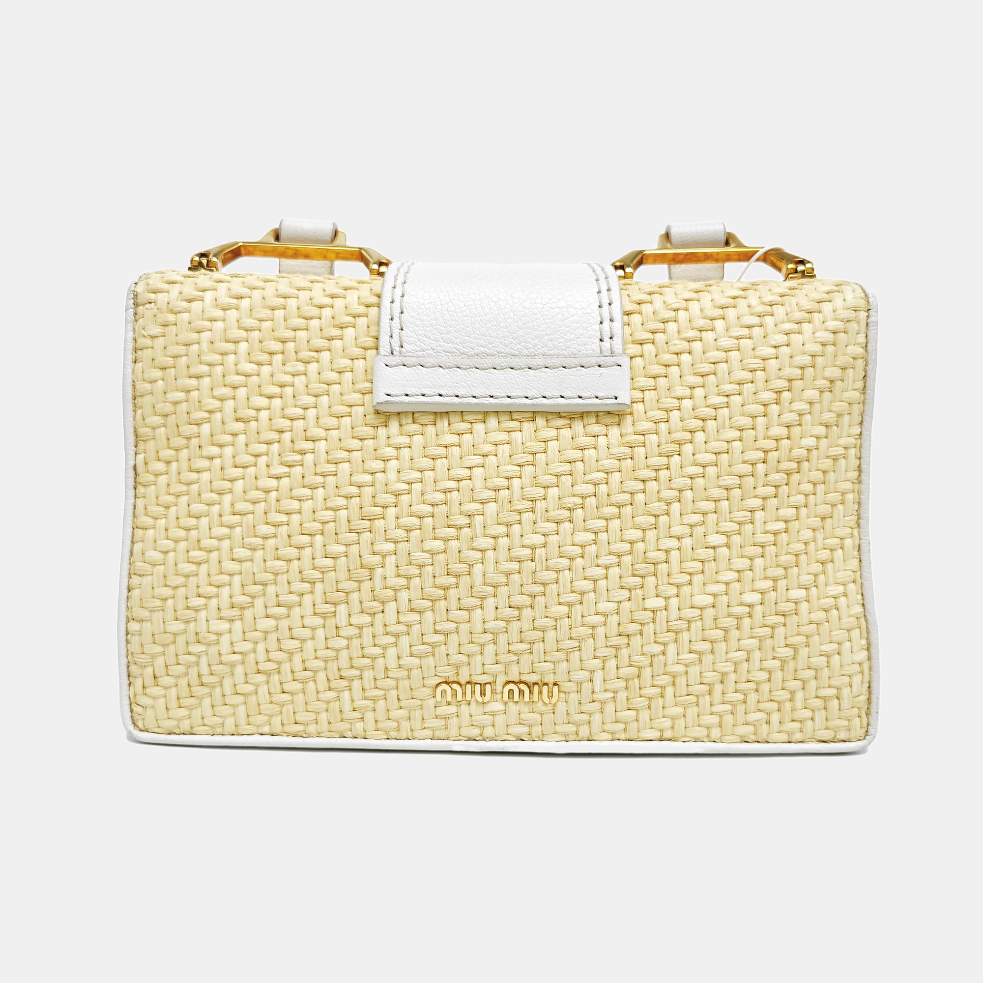 Miu Lady Straw Yellow